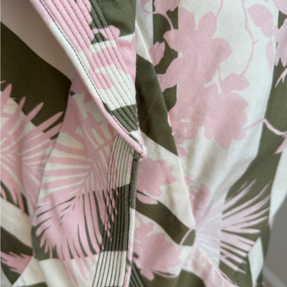 *Sold* Johanna Ortiz 2017 collection Pink & Olive Green Floral Wrap Skirt - Picture 7 of 10